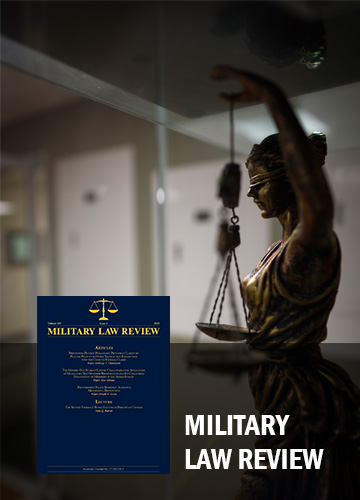 Military Law Review graphic